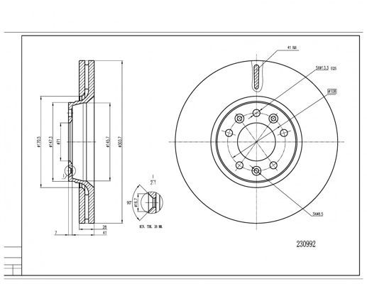 Stabdžių diskas HART 230 992