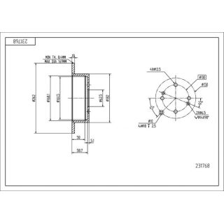 Stabdžių diskas HART 231 768