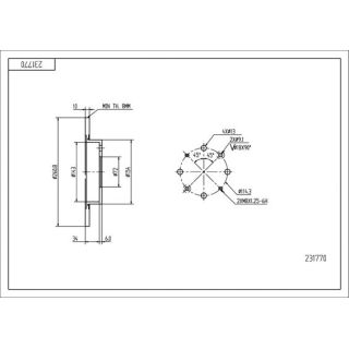 Stabdžių diskas HART 231 770