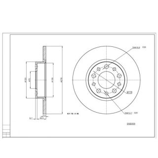 Stabdžių diskas HART 232 223