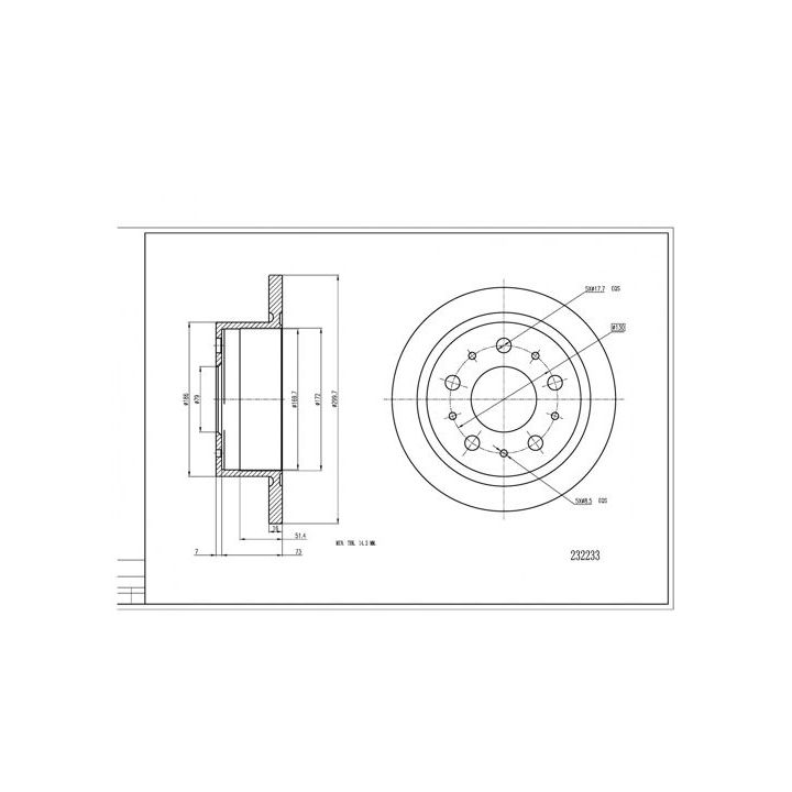 Stabdžių diskas HART 232 233