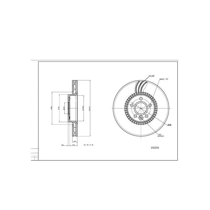 Stabdžių diskas HART 232 234
