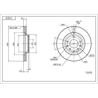 Stabdžių diskas HART 236 838