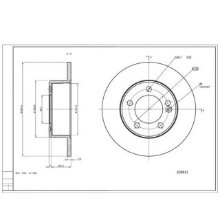 Stabdžių diskas HART 236 841