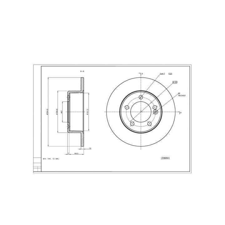 Stabdžių diskas HART 236 841