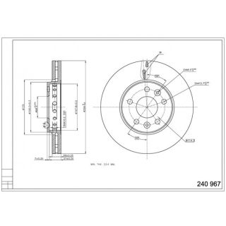 Stabdžių diskas HART 240 967