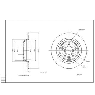 Stabdžių diskas HART 241 039