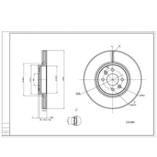 Stabdžių diskas HART 241 098