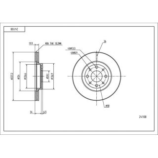 Stabdžių diskas HART 241 108