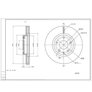 Stabdžių diskas HART 250 378
