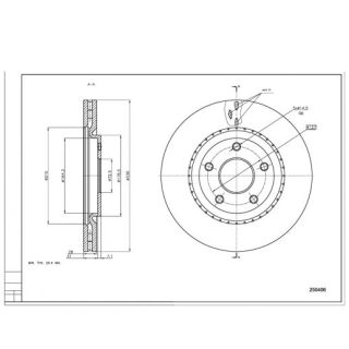 Stabdžių diskas HART 250 406