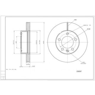 Stabdžių diskas HART 250 597
