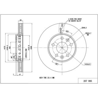 Stabdžių diskas HART 257 995