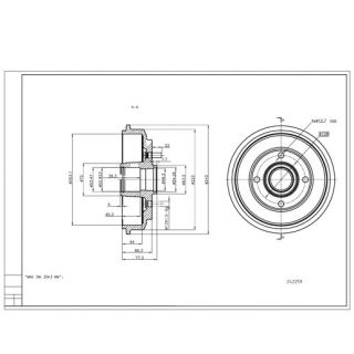 Stabdžių būgnas HART 242 259