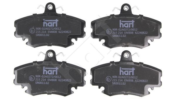 Stabdžių trinkelių rinkinys, diskinis stabdys HART 215 214