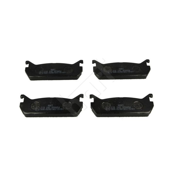 Stabdžių trinkelių rinkinys, diskinis stabdys HART 215 242