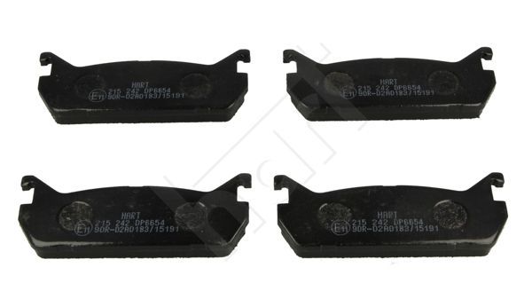 Stabdžių trinkelių rinkinys, diskinis stabdys HART 215 242