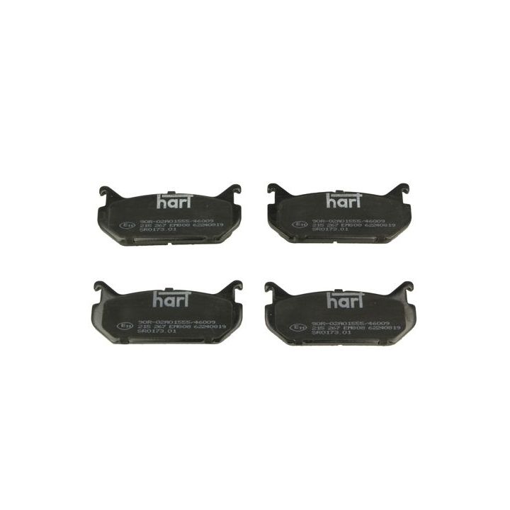 Stabdžių trinkelių rinkinys, diskinis stabdys HART 215 267