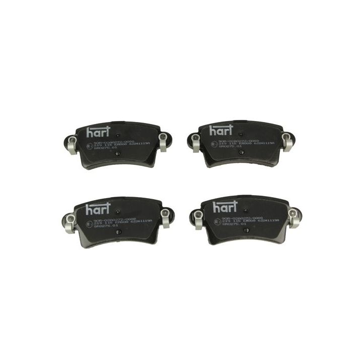 Stabdžių trinkelių rinkinys, diskinis stabdys HART 219 115