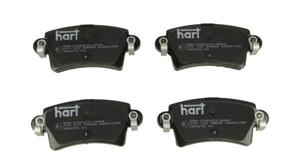 Stabdžių trinkelių rinkinys, diskinis stabdys HART 219 115