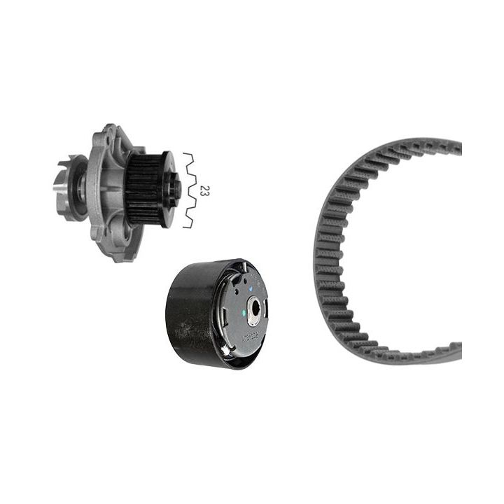 Vandens siurblio ir paskirstymo diržo komplektas BOSCH 1 987 948 883