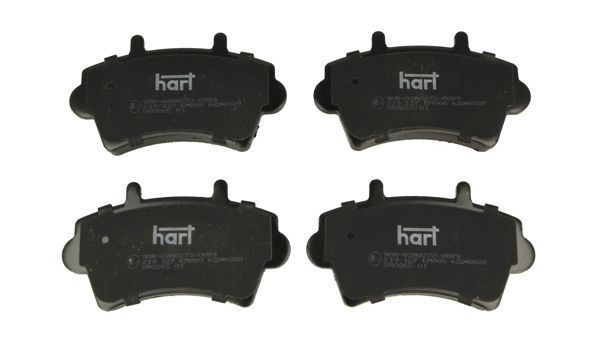 Stabdžių trinkelių rinkinys, diskinis stabdys HART 219 127