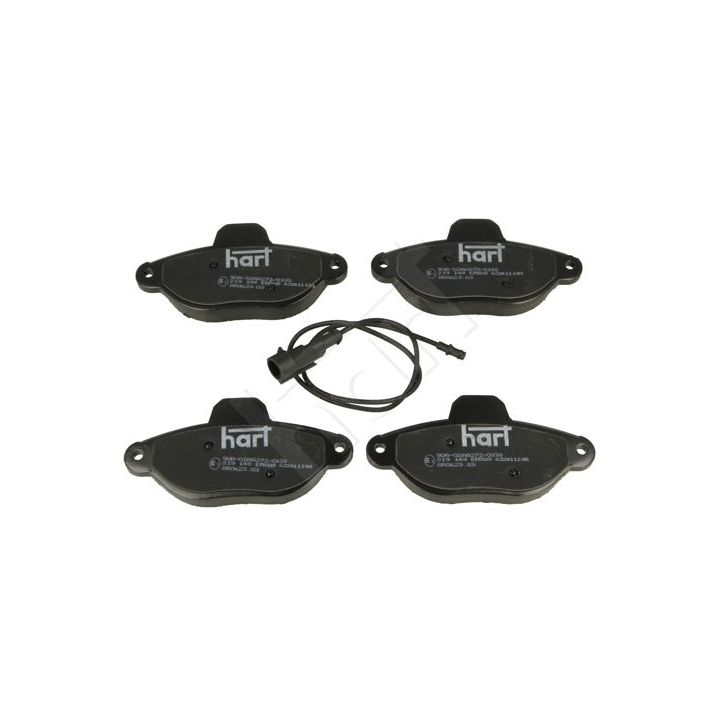 Stabdžių trinkelių rinkinys, diskinis stabdys HART 219 148