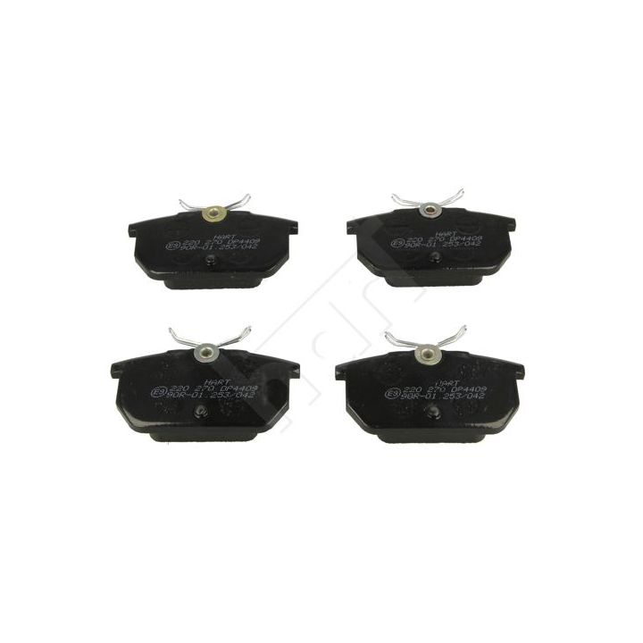 Stabdžių trinkelių rinkinys, diskinis stabdys HART 220 270