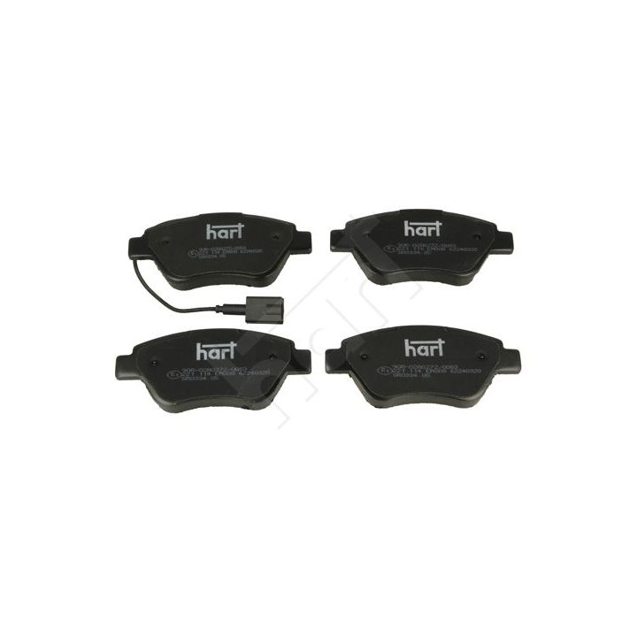 Stabdžių trinkelių rinkinys, diskinis stabdys HART 221 114