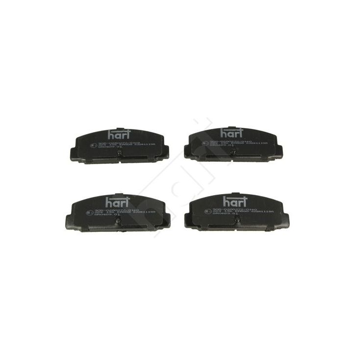 Stabdžių trinkelių rinkinys, diskinis stabdys HART 224 136