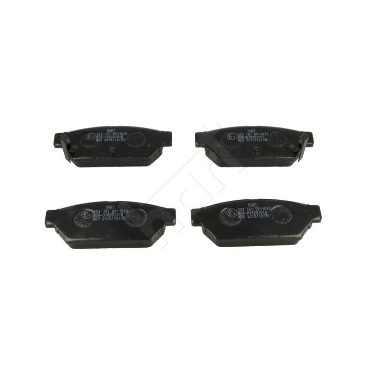 Stabdžių trinkelių rinkinys, diskinis stabdys HART 224 151