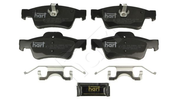 Stabdžių trinkelių rinkinys, diskinis stabdys HART 248 944