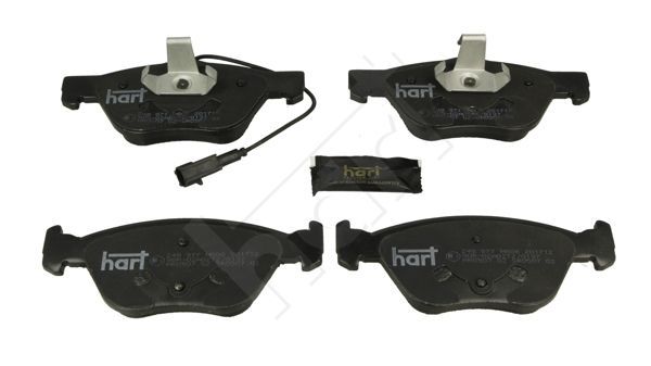 Stabdžių trinkelių rinkinys, diskinis stabdys HART 248 977