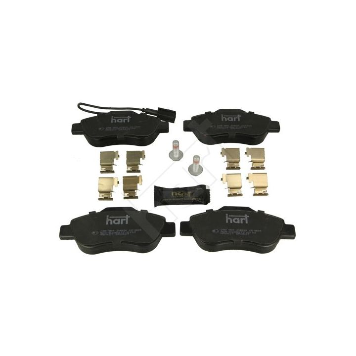 Stabdžių trinkelių rinkinys, diskinis stabdys HART 248 989