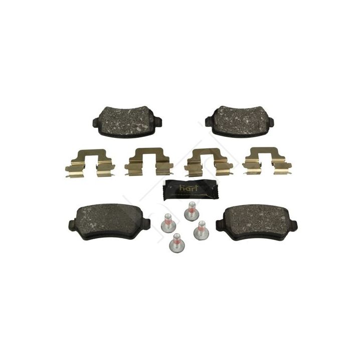 Stabdžių trinkelių rinkinys, diskinis stabdys HART 249 147