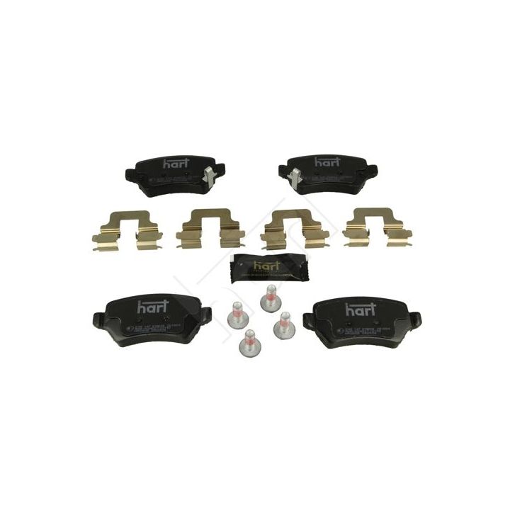 Stabdžių trinkelių rinkinys, diskinis stabdys HART 249 147