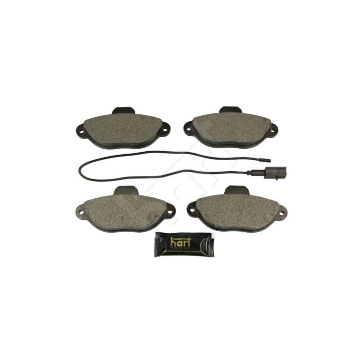 Stabdžių trinkelių rinkinys, diskinis stabdys HART 249 149