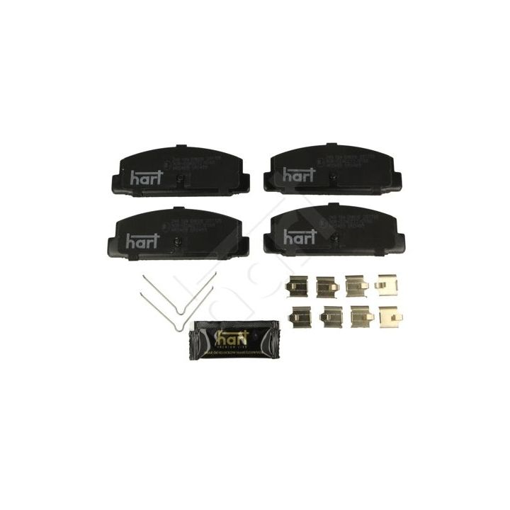 Stabdžių trinkelių rinkinys, diskinis stabdys HART 249 184