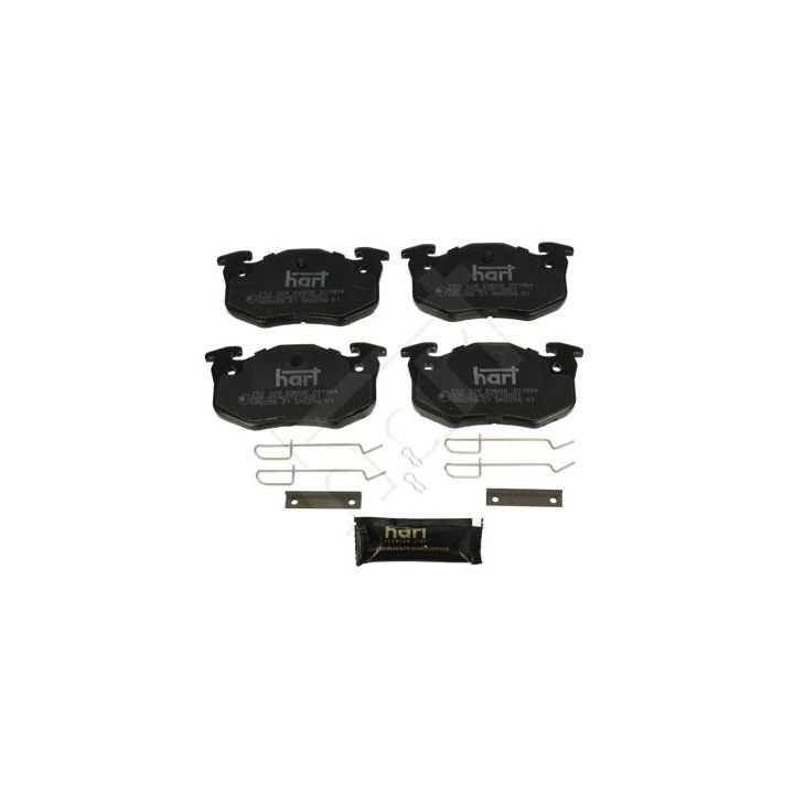 Stabdžių trinkelių rinkinys, diskinis stabdys HART 252 328