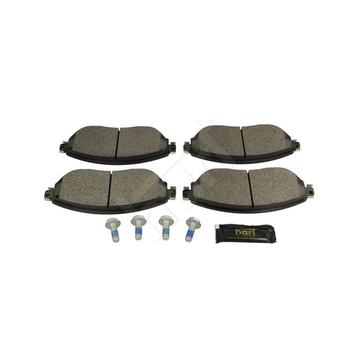 Stabdžių trinkelių rinkinys, diskinis stabdys HART 252 926