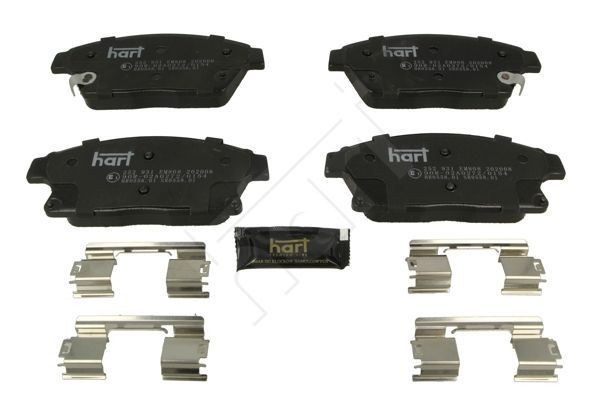 Stabdžių trinkelių rinkinys, diskinis stabdys HART 252 931