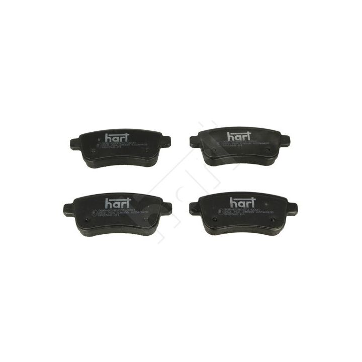 Stabdžių trinkelių rinkinys, diskinis stabdys HART 253 766