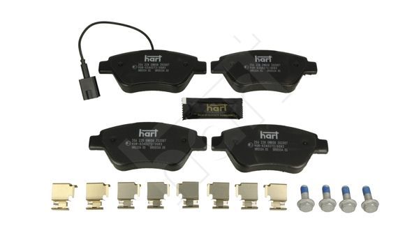 Stabdžių trinkelių rinkinys, diskinis stabdys HART 256 228