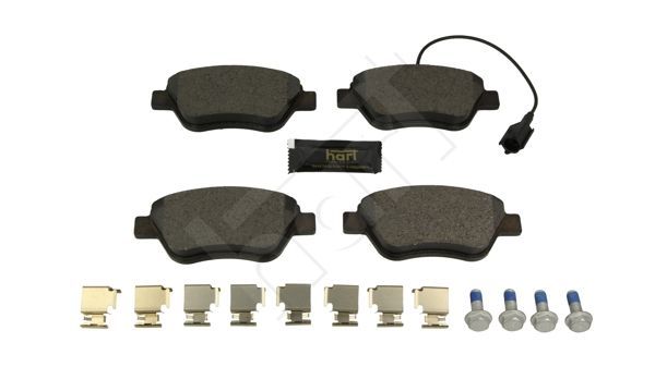 Stabdžių trinkelių rinkinys, diskinis stabdys HART 256 228