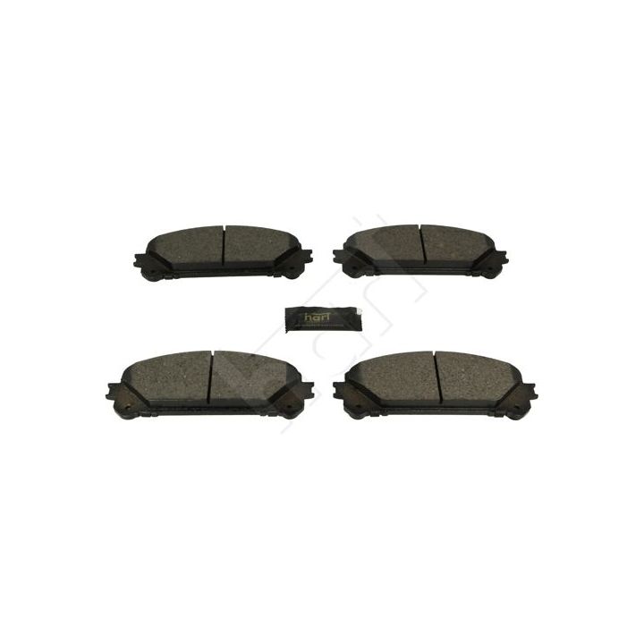 Stabdžių trinkelių rinkinys, diskinis stabdys HART 256 502