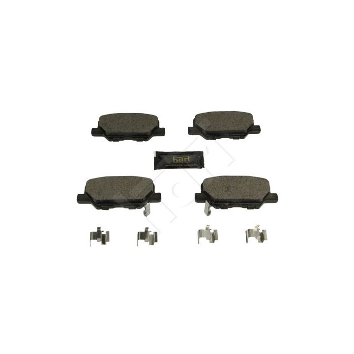 Stabdžių trinkelių rinkinys, diskinis stabdys HART 256 534