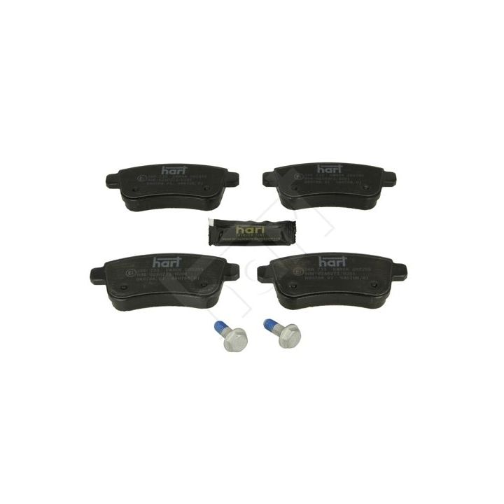 Stabdžių trinkelių rinkinys, diskinis stabdys HART 260 733