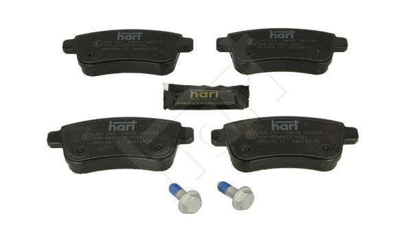 Stabdžių trinkelių rinkinys, diskinis stabdys HART 260 733