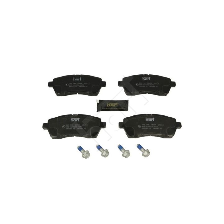 Stabdžių trinkelių rinkinys, diskinis stabdys HART 260 743