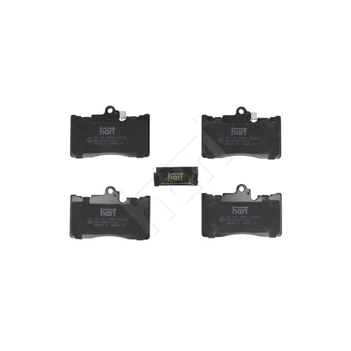 Stabdžių trinkelių rinkinys, diskinis stabdys HART 261 738